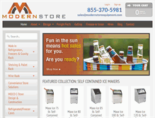 Tablet Screenshot of modernstoreequipment.com